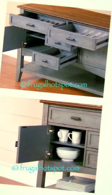 Bayside Furnishings Blue-Gray Accent Cabinet | Costco