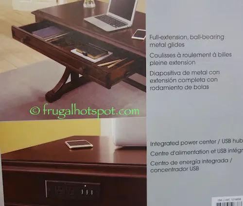 Bayside Furnishings Writing Desk Description | Costco