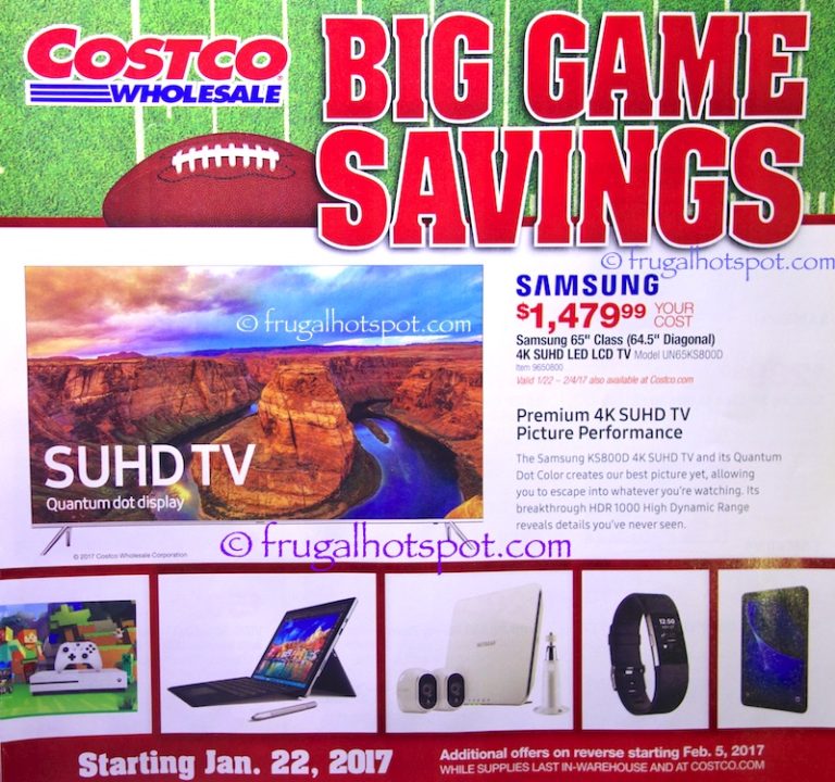 Costco Big Game Savings Coupon Book Jan. 22, 2017 Feb. 20, 2017