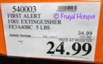 Costco Sale Price: First Alert Heavy Duty Fire Extinguisher