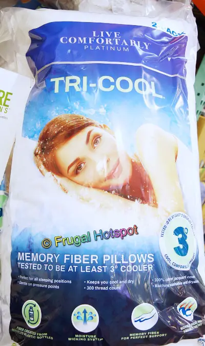 LC (Live Comfortably) Platinum Tri-Cool Memory Fiber Pillow | Costco