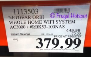 Netgear Orbi AC3000 WiFi System Costco Price | Frugal Hotspot