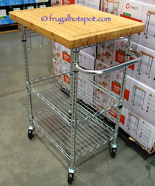Costco Sale: Trinity EcoStorage Bamboo Kitchen Cart $69.99