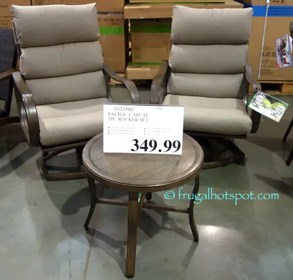 costco: pacific casual 3-pc cushion cafe set $349.99 | frugal hotspot