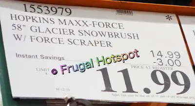 Subzero Snow Brush and Ice Scraper | Costco Sale Price