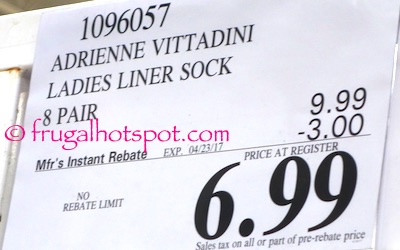 Adrienne Vittadini Ladies No Show Liners | Costco Sale Price