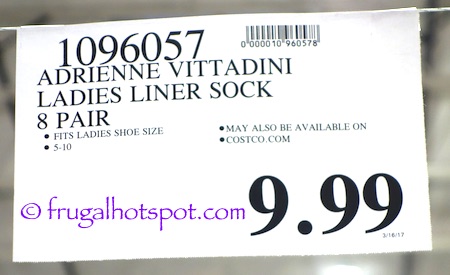 Adrienne Vittadini Ladies No Show Liners | Costco Price