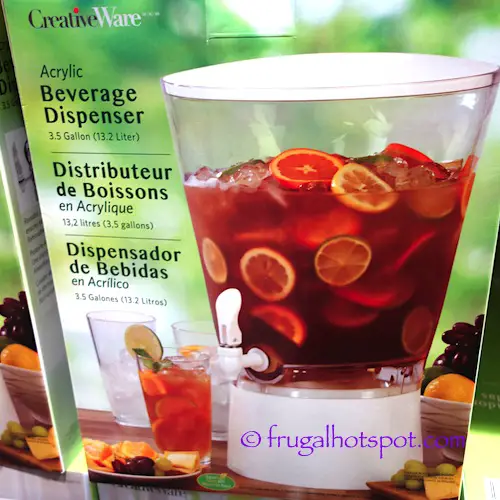 CreativeWare 3.5 Gallon Acrylic Beverage Dispenser | Costco CreativeWare 3.5 Gallon Acrylic Beverage Dispenser | Costco