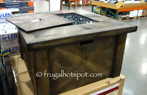 Global Outdoors Faux Wood Fire Table | Costco