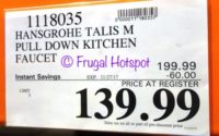 Hansgrohe Talis M Pull Down Kitchen Faucet | Costco Sale Price Hansgrohe Talis M Pull Down Kitchen Faucet | Costco Sale Price
