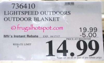 Costco Sale Price: Lightspeed Outdoor Blanket