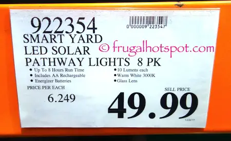 SmartYard LED Solar Pathway Lights | Costco Price