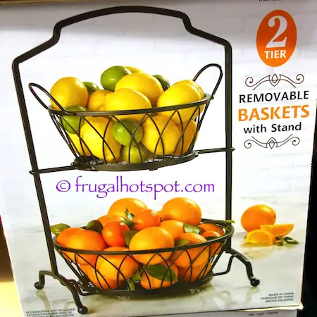 2-Tier Removable Baskets with Stand | Costco