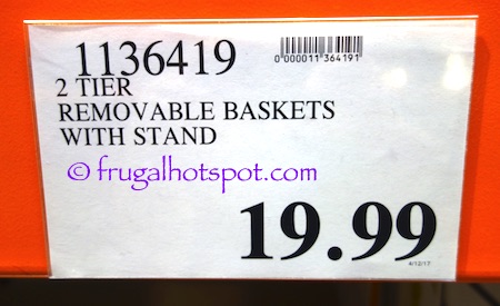 Costco Price - 2-Tier Removable Baskets with Stand