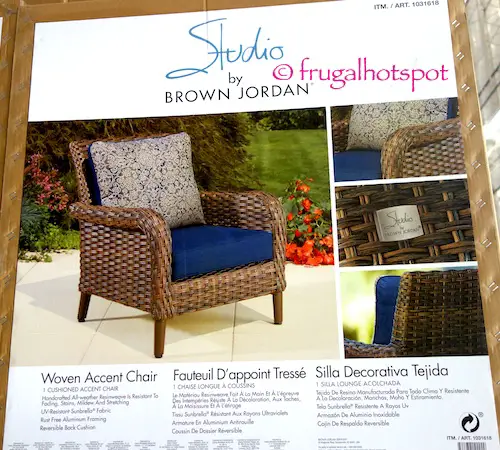 Studio by Brown Jordan Woven Accent Chair - Costco