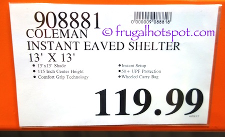 Coleman Instant Shelter | Costco Price