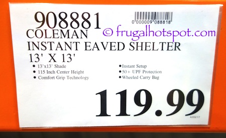 Coleman Instant Shelter | Costco Price