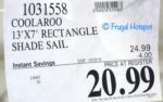 Costco Sale Price: Coolaroo Ready-To-Hang Shade Sail