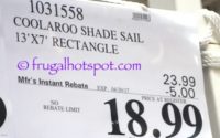 Costco Sale Price: Coolaroo Ready-To-Hang Shade Sail