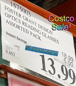 Design Optics by Foster Grant Reading Glasses | Costco Sale Price