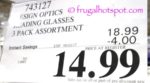 Costco Sale Price: Design Optics Reading Glasses 3-Pack