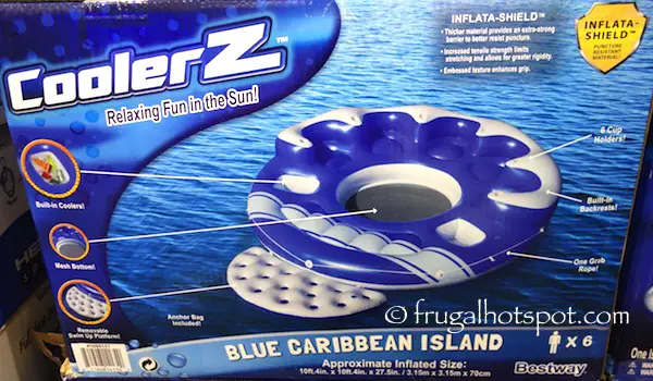 Bestway CoolerZ Blue Caribbean Floating Island | Costco Bestway CoolerZ Blue Caribbean Floating Island | Costco