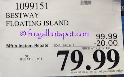 Bestway CoolerZ Blue Caribbean Floating Island | Costco Sale Price