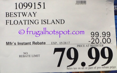 Bestway CoolerZ Blue Caribbean Floating Island | Costco Sale Price Bestway CoolerZ Blue Caribbean Floating Island | Costco Sale Price