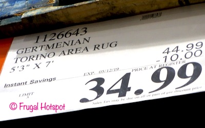 Gertmenian Torino Area Rug 5'3" x 7' Costco Sale Price