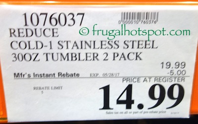 Reduce Cold-1 Stainless Steel Insulated Tumbler | Costco Sale Price