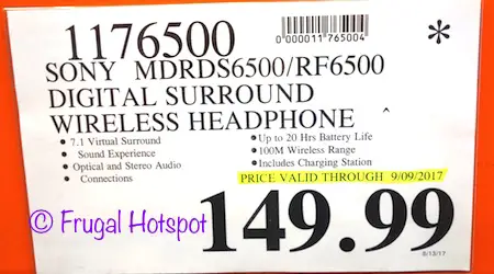 Costco Sale: Sony Wireless, Digital Surround Stereo Headphones $149.99 | Frugal Hotspot