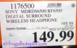 Sony Wireless, Digital Surround Stereo Headphones Costco Price