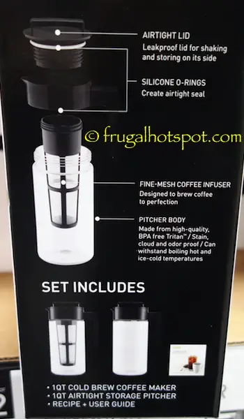 Takeya Cold Brew Coffee Maker Set | Costco