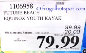 Future Beach Equinox Kids / Teen Kayak | Costco Sale Price