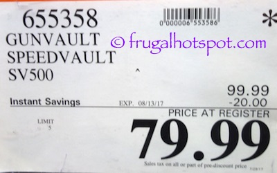 SpeedVault SV500 Costco Sale Price