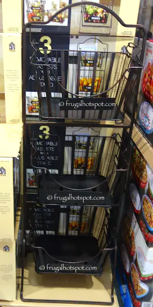 Mesa 3 Removable Baskets with Adjustable Stand \ Costco