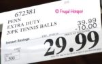 Penn Extra-Duty Felt Tennis Balls Costco Sale Price