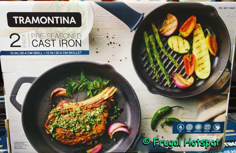 Tramontina Cast Iron Griddle Pre-seasoned Square Pan- 27 cm