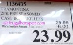 Tramontina Pre-Seasoned Cast Iron Skillets | Costco Price