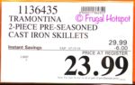 Tramontina Pre-Seasoned Cast Iron Skillets | Costco Price Tramontina Pre-Seasoned Cast Iron Skillets | Costco Price