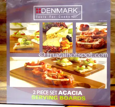 Denmark Acacia Wood Serving Boards 2-Pack Costco