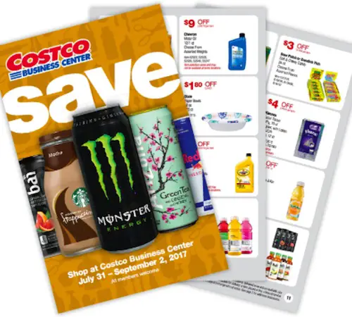 Costco Business Center Coupon Book: July 31, 2017 - September 2, 2017.