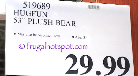 HugFun 53" Plush Bear | Costco Price