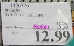 Speedo Kids Junior Swim Goggles | Costco Sale Price