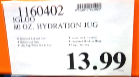 Igloo 80 oz. Beverage Cooler / Hydration Jug | Costco Price