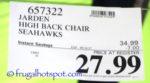 Costco Price: Jarden Oversized High-Back Chair (Seattle Seahawks)