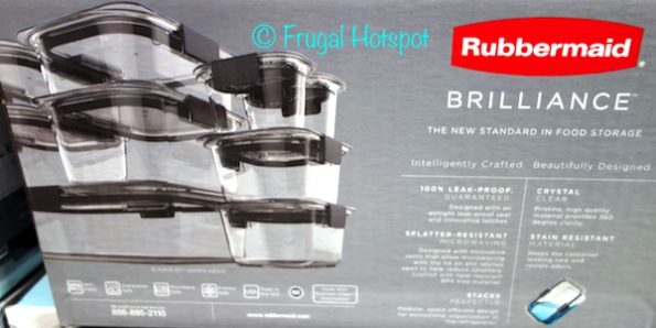 Rubbermaid Brilliance 18-Piece Food Storage Set at Costco