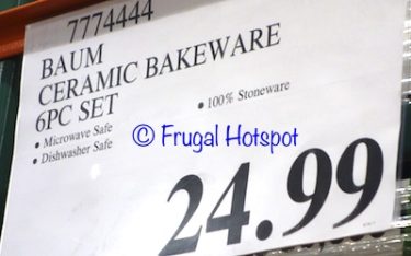 Costco Price: Baum 6-Piece Oven-to-Table Serve Set