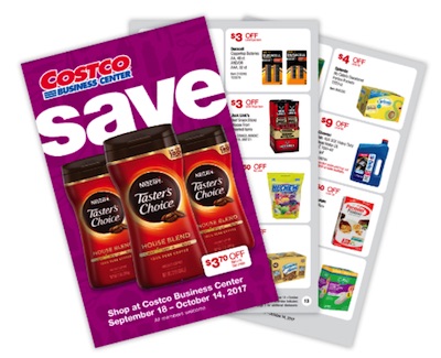 Costco Business Center Coupon Book: September 18, 2017 - October 14, 2017.