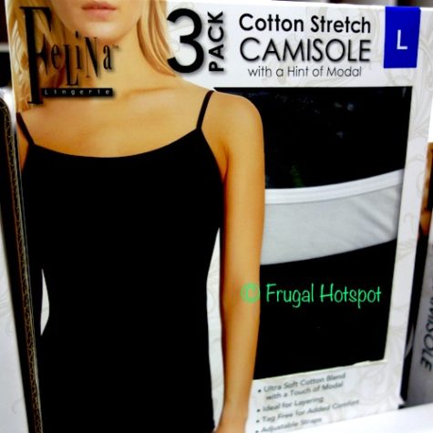 Costco Sale: Felina Ladies Camisole 3-Pk $9.99